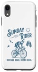 Coque pour iPhone XR Vélo rétro pour cycliste Sunday Ride Club Racing