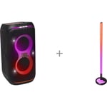 JBL PartyBox Club 120 + PartyLight Stick -bilekaiutinpaketti