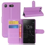 Sony Xperia XZ1 Compact      PU Wallet Case    [Purple]