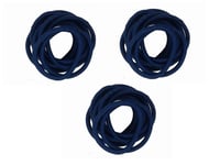 30 X Navy Blue Thick Endless School Hair Elastic Bobbles Snag Free No Metal