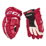 CCM Hockeyhandskar Jetspeed FT6 Jr Red/White