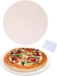 23Cm (9”) round Pizza Stone for Toaster Oven | Cordierite Grilling Stone Bread B