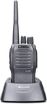 G11 Pro Walkie Talkie Transceiver Radio Avec Bande Pmr446, 32 Canaux Pmr446, Batterie Rechargeable, Chargeur Avec Adaptateur De Bureau Et Clip Ceinture, 2 Broches Kenwood, Noir