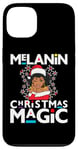 iPhone 13 Black Mrs Clause Melanin Christmas Magic Natural Lace Front Case