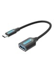 Vention USB-C 3.1 Male to USB Female Cable 0.15m Black USB hub - 1 portti - USB 3.1 - Musta