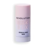 Revolution Beauty Slick & Fix Stick Sourcils & Cheveux, Facile à Utiliser, Tenue Toute la Journée, Ajoute Brillance & Douceur, Dompte Frisottis & Mèches Rebelles, Végan & Sans Cruauté