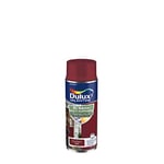 Dulux Valentine ECRAN+ MULTI-SUPPORTS EXTERIEURE - Peinture en Phase Aqueuse pour l'Éxtérieur et l 'Intérieur - Satin Rouge Basque aérosol 400 ml