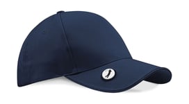 Beechfield Pro-Style Ball Mark Golf Cap - French Navy - One Size