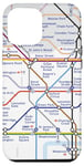 iPhone 15 Plus London Tube Subway Map Retro Vintage Case