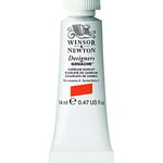 Winsor & Newton Designers Gouache, Cadmium Scarlet, 14 ml Tube