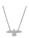 Bud To Rose Dove Necklace Silver