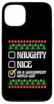 Coque pour iPhone 13 Funny Naughty Nice On A Government Watch List Christmas