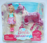 Barbie Ville de Corail Chelsea Poupée Et Licorne FPL82 Mattel (Boite Abimée