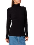 Morgan Femme Fine Jauge Manches Longues 212-metro Pull-over, Noir, XS EU