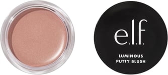 e.l.f. Luminous Putty Blush, Putty To Powder Blush With A Shimmer Finish, Light