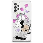 ERT GROUP mobile phone case for Samsung A52 5G / A52 LTE 4G / A52S 5G original and officially Licensed Disney pattern Minnie 036 adapted to the shape of the mobile phone, partially transparent