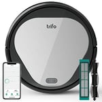 TRIFO Emma Aspirateur Robot 3000Pa Autonomie de 110min, Fonctionne avec Alexa et Google Home et Wi-FI 2,4GHz, Idéal pour Les Poils d'animaux, Les Sols Durs Et Les Tapis à Poils Ras, Gris