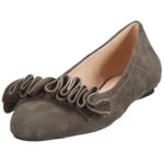 Buffalo London 210-4592 Kid Suede Grey 10 115754, Ballerines Femme - Gris-TR-SW117, 37 EU