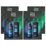 Dove Mens Clean Comfort Bath & Body 2 Pcs Gift Set for Him, 4pack - One Size