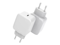 CoreParts - Strömadapter - 5V-12V, 110-230V - 20 Watt - 3 A - PD 3.0, Quick Charge 3.0 (24 pin USB-C) - äppelvit - Europa