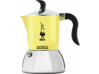 Bialetti 6577, Mokabryggare, 0,09 L, Svart, Silver, Gul, Gjuten Aluminium, Rostfritt Stål, 2 Koppar, 90 Mm