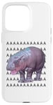 Coque pour iPhone 15 Pro Max Moo Deng Bébé Hippopotame