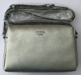 Guess Silver Small Crossbody Top Zip Adjustable Strap Bag Srp €75