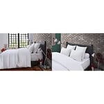 Dodo Couette - 4 Saisons - 240 x 260 cm 25665 Blanc Lot de 2 Oreillers Anti-acariens 50x70 | Confort Moelleux | Fabriqué en France | Douceur Coton et gonflant Durable | Lavable en Machine