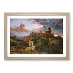 Big Box Art The Spirit of War by Jasper Francis Cropsey Framed Wall Art Picture Print Ready to Hang, Oak A2 (62 x 45 cm)