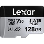 Lexar Professional 128GB SILVER PLUS microSDXC UHS-I Card