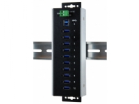 EXSYS EX-1110HMVS-WT, USB 3.2 Gen 1 (3.1 Gen 1) Type-B, USB 3.2 Gen 1 (3.1 Gen 1) Type-A, 5000 Mbit/s, Sort, CE, FCC, ROHS, 197,5 mm
