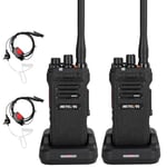 Retevis NR630 Talkie Walkie Professionnel, Radio Bidirectionnelle Longue Portée IP67 Étanche, Réduction de Bruit, 2800mAh, VOX, Rechargeable Talkie Walkie avec Casque pour Restaurant (Noir, 2Pcs)