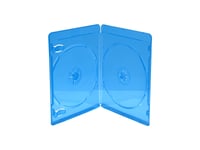 Mediarange Box39-2-50, Blu-Ray-Fodral, 2 Diskar, Blå, Transparent, Plast, 120 Mm, Dammresistent, Reptålig, Stöttålig