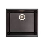 Cookology FIRENZE/BK Firenze Granite Composite Kitchen Sink - Black