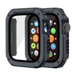 Apple Watch Series 6 44mm etc. kuori näytönsuojalla - Tummanharmaa