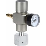 CO2-tryckregulator, 2 i 1 Mini CO2-gasregulator Sodatryckmätare med 3/8in till TR21.4-adapter för Sodastream