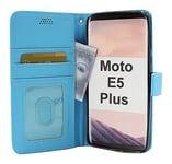 New Standcase Wallet Motorola Moto E5 Plus / Moto E Plus (5th gen) (Ljusblå)