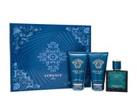 VERSACE EROS GIFT SET 50ML EDT + 50ML AFTERSHAVE BALM + 50ML SHOWER GEL - MEN'S