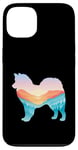 Coque pour iPhone 13 American Eskimo Dog Nature Randonnée Chien Sunrise Adventure