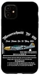 Coque pour iPhone 11 Messerschmitt Fighter Art Historic: Aviation Legends