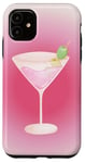 Coque pour iPhone 11 Esthétique Rose Matrini Y2K Dirty Martini Lover Olive