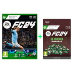 EA SPORTS FC 24 Standard Edition Xbox One / Xbox Series X | Jeu Vidéo | Français + EA SPORTS FC 24 2800 Ultimate Team Points | Xbox One/Series X|S - Code jeu à télécharger