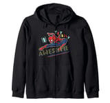 Marvel Spider-Man Graphic Pop Marker Color Totally Awesome Zip Hoodie