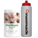 MaxiNutrition Max Vegan Vegan Protein 420g Chocolate BB Date 9/24 + Water Bottle