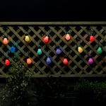 20 Colour Change Solar Party Lights by Smart Solar - Festoon Bulb Garden Outdoor