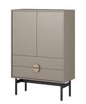 Selsey Buffet, Engineered Wood, Gris Pierre, 85,5 cm Largeur