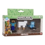 Minecraft 3D Figurer 3-Pakning - Steve, Sheep, Allays