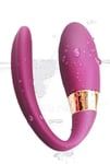 Purple C Shaped Double Vibrator with Remote