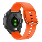 Garmin Forerunner 245 simple silicone watch band - Orange Oranssi