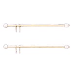 Melody Jane Dolls House 2 Curtain Rods Rails 24cm 9.5